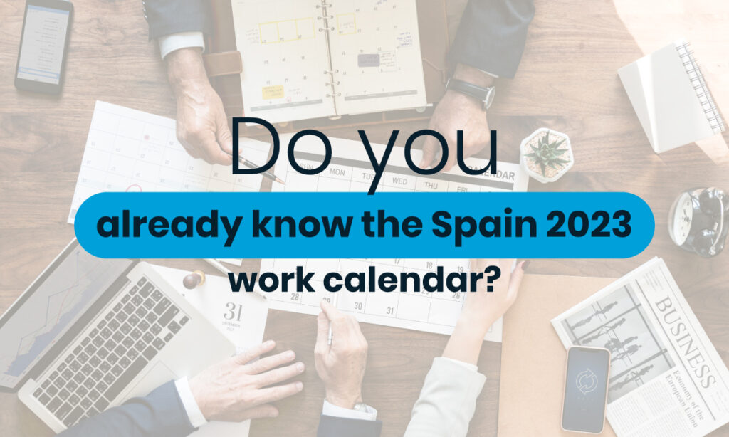 Spain 2023 working calendar