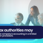 The tax authorities may verify your company's accounting in a limited verification procedure.