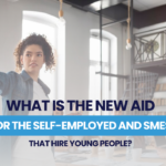 What is the new aid for self-employed and SMEs that hire young people?