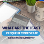 What are the least frequent corporate income tax adjustments?