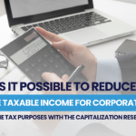How do the capitalization reserves work to reduce the taxable income for corporate income tax purposes?