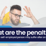 What are the penalties that a false self-employed person may suffer after an inspection?