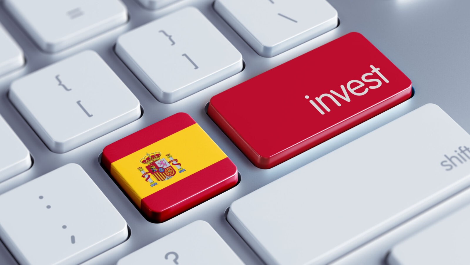 Spain High Resolution Invest Concept